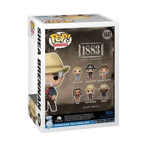 Shae Brennan Funko Pop box for 1883 Shae Brennan Funko Vinyl Figure #1447