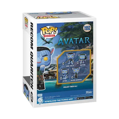 Avatar The Way of Water Recom Quaritch Funko Pop Vinyl Figure box display