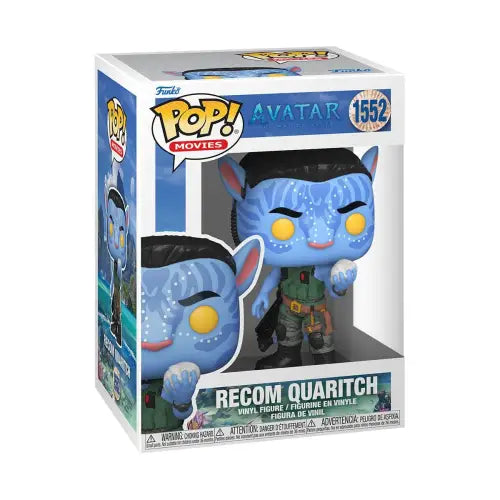 Avatar The Way of Water Recomm Quaritch Funko Pop box front view