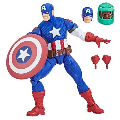 Ultimate Captain America action figure - Marvel Legends displayed.