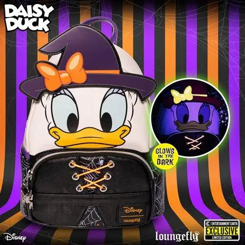 Cute Daisy Duck Halloween mini backpack with little witch design