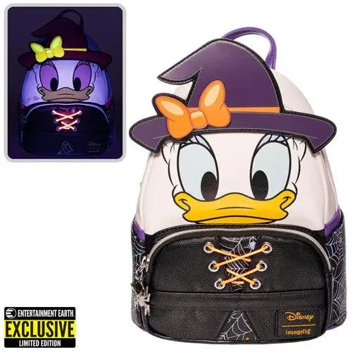 Daisy Duck Halloween Mini Backpack with Duck Wearing Hat
