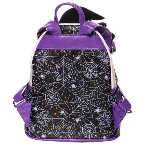 Purple spider web pattern mini backpack from Daisy Duck Halloween collection.