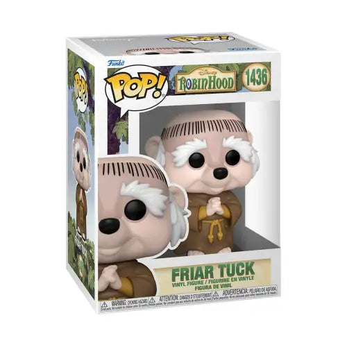 Disney Robin Hood Friar Tuck Funko Pop figure in box for collectors and fans