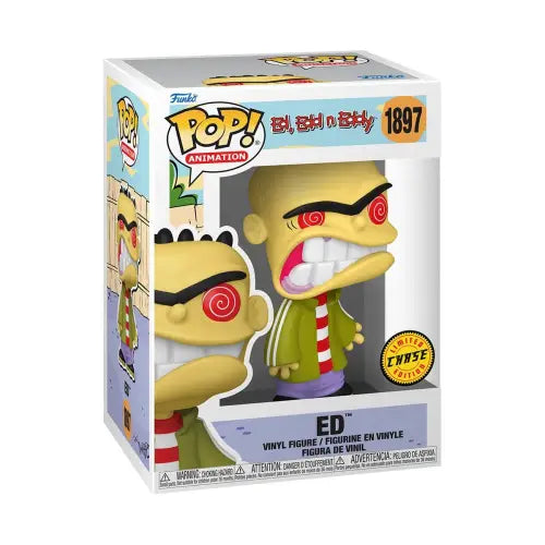Ed Funko Pop figure from Ed, Edd n Eddy displaying Eddy Ed Funko Pop vinyl toy