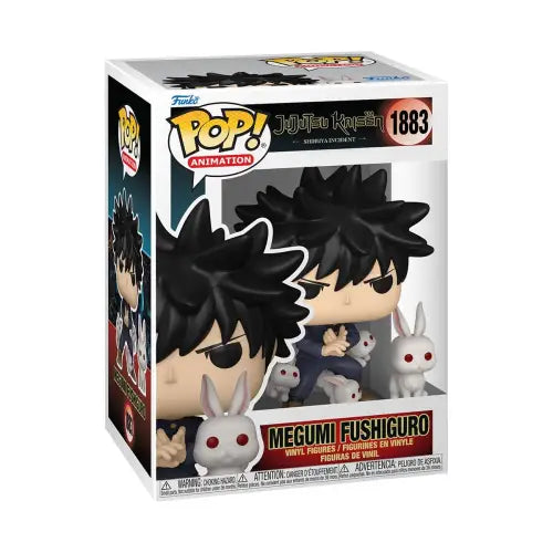 Megumi Fushiguro Funko Pop figure from Jujutsu Kaisen display