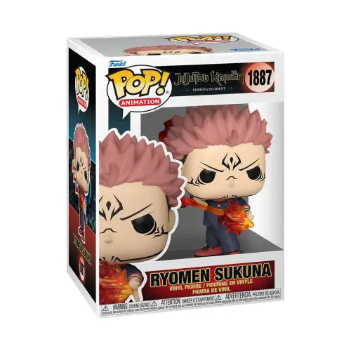 Ryomen Sukuna Funko Pop figure from Jujutsu Kaisen Fire Arrow collection