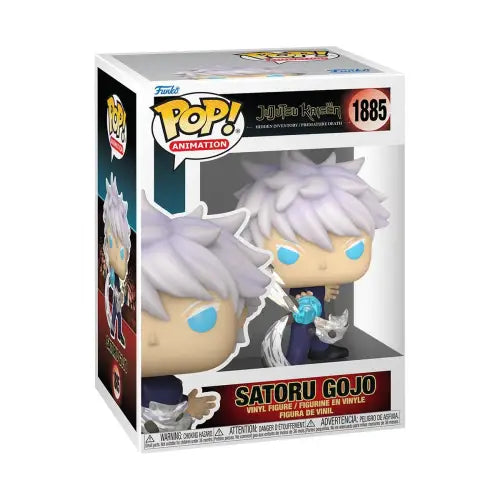 Jujutsu Kaisen Satoru Gojo Funko Pop vinyl figure showcasing the cursed technique Lapse Blue