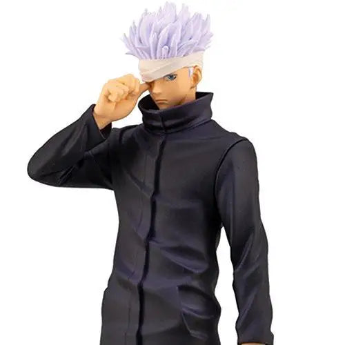 Jujutsu Kaisen Satoru Gojo statue with purple hair.