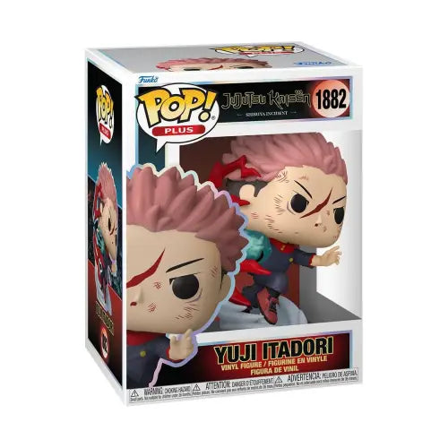 Yuji Itadori Jujutsu Kaisen Funko Pop vinyl figure in box for collectible collectors