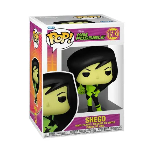 Shego Funko Pop vinyl figure in box from Kim Possible series, collectible toy