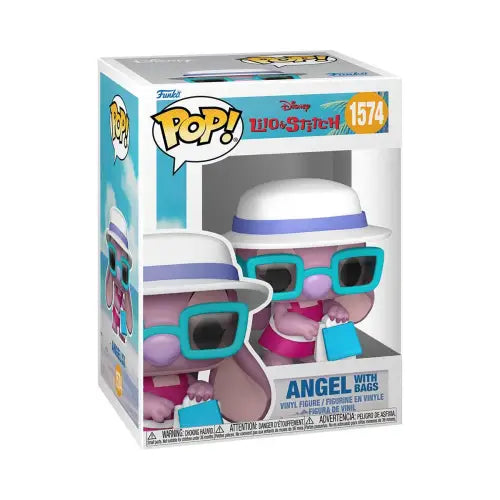 Angel with Bags Funko Pop figure from Lilo & Stitch featuring stitch angel design
