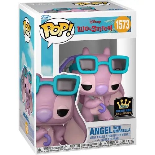 Angel with Umbrella Funko Pop vinyl figure from Lilo & Stitch featuring a cute umbrella accessory