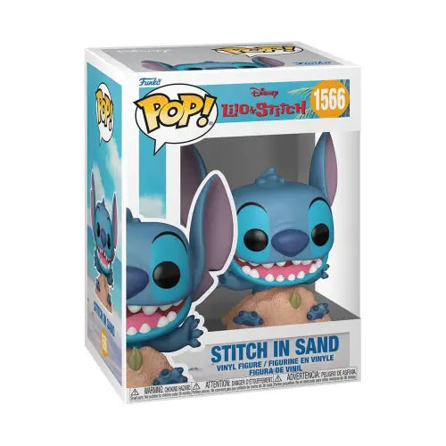 Stitch in Sand Funko Pop figure from Lilo & Stitch sand funko pop collection
