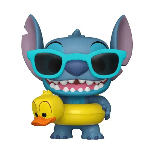 Stitch Tube Funko Pop with sunglasses and ducky float from Lilo & Stitch Vinyl Figure