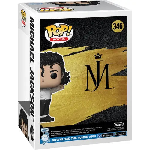 Michael Jackson Super Bowl Funko Pop box for the Vinyl Figure #346 collectible