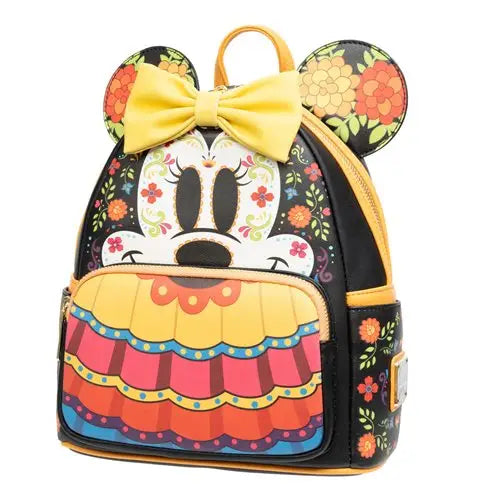 Minnie Mouse Sugar Skull Mini-Backpack featuring Disney Minnie backpack.