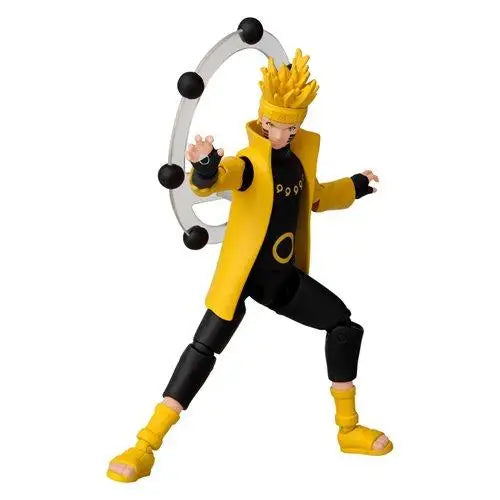 Naruto Uzumaki Six Paths Mode Action Figure in yellow suit and black pants