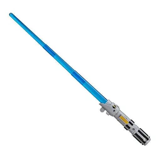 Luke Skywalker LightsaberForge: Blue lightsaber with white handle