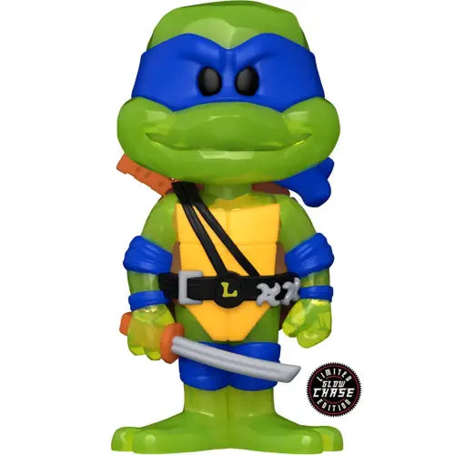 Glow-in-the-dark Leonardo Funko Pop from Teenage Mutant Ninja Turtles Soda Vinyl Figure