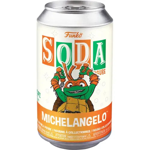 Funko Soda Michelangelo collectible can from Teenage Mutant Ninja Turtles series