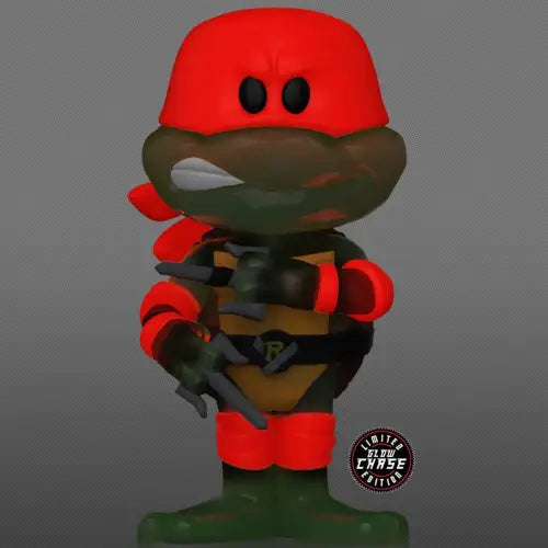Glow-in-the-dark Raphael Funko Pop from Teenage Mutant Ninja Turtles Soda Vinyl Figure