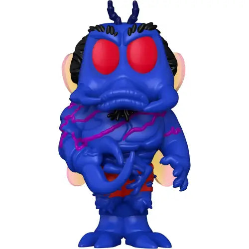 Blue fly-like Teenage Mutant Ninja Turtles Superfly Soda Vinyl Figure with red eyes