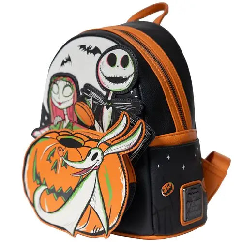 Nightmare Before Christmas Glow Mini Backpack - Dark Mini Backpack displayed in a lounge setting