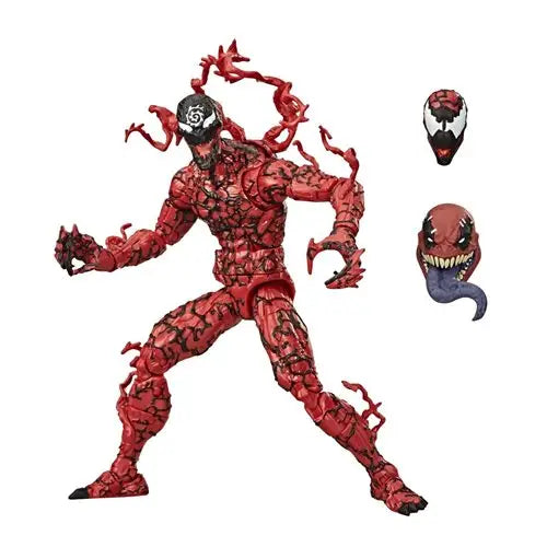 Venom Carnage Action Figure with Marvel Spider-Man action figure displayed