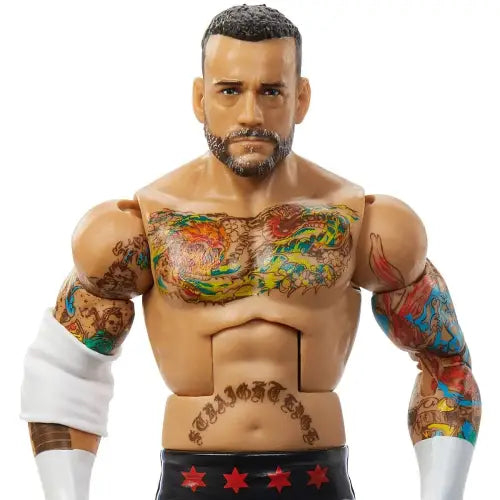 CM Punk action figure from WWE Elite Collection Series 115 for collectors and fans