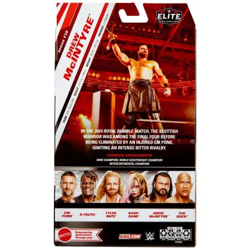 Drew McIntyre action figure packaging from WWE Elite Collection Series 115