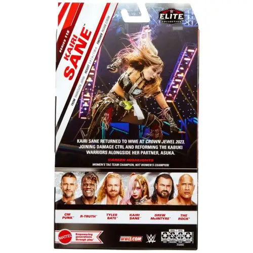 Kairi Sane action figure packaging from WWE Elite Collection Series 115 display