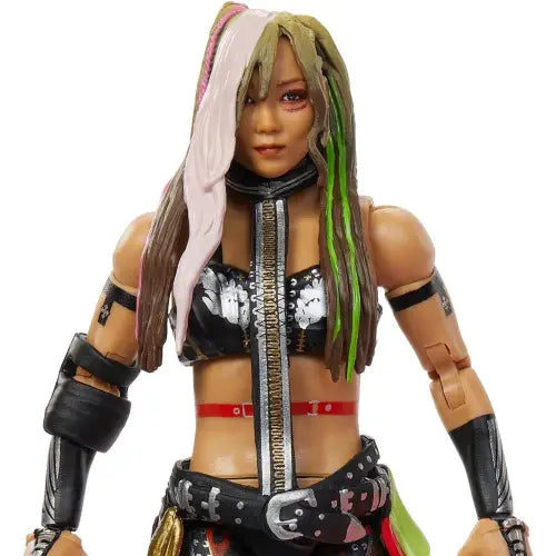 Asuka action figure from WWE Elite Collection Series 115 Kairi Sane display