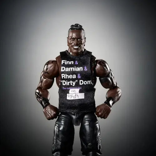 WWE Elite Collection Series 115 R-Truth Action Figure in custom shirt display