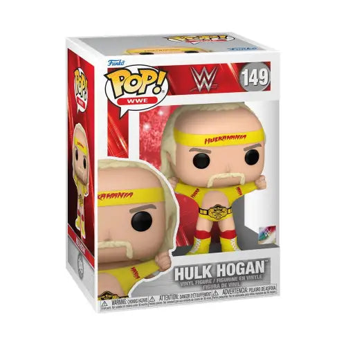 Hulk Hogan Funko Pop in box from WWE Hulkamania with Belt Funko Pop Vinyl Figure