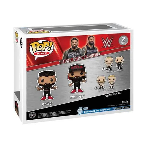 WWE Uso Brothers Pop! Vinyl Figure Set of 3