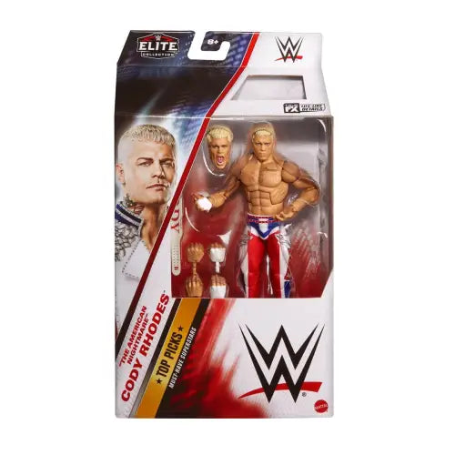WWE Top Picks Elite Collection Cody Rhodes Action Figure in Packaging for Collectors
