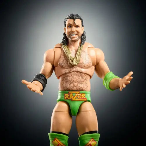 WWE Ultimate Edition Razor Ramon action figure displayed in WWE Ultimate series