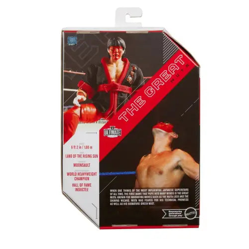 WWE Ultimate Edition Wave 25 The Great Muta action figure packaging display