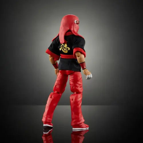 Red-clad ninja action figure from WWE Ultimate Edition Wave 25 featuring The Great Muta