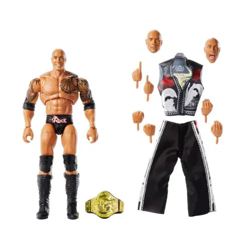 WWE Ultimate Edition Wave 25 The Rock Action Figure with Accessories for Collectors