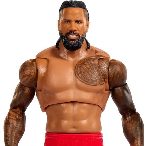 WWE Ultimate Edition Wave 26 Jimmy Uso Action Figure featuring muscular tattooed man