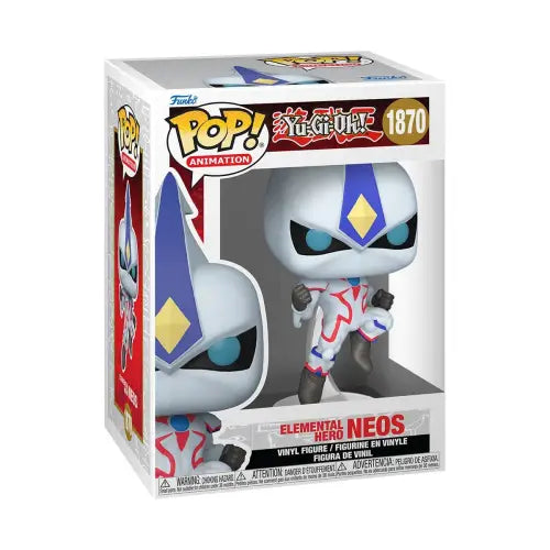 Elemental Hero Neos Funko Pop figure in box for Yu-Gi-Oh! collectors and fans
