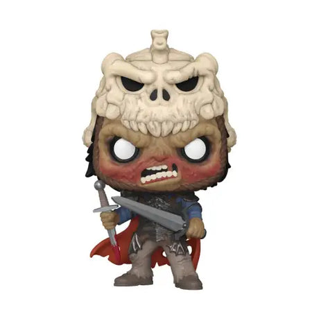 Funko Pop figure of Evil Ash wearing a skull helmet from Army of Darkness