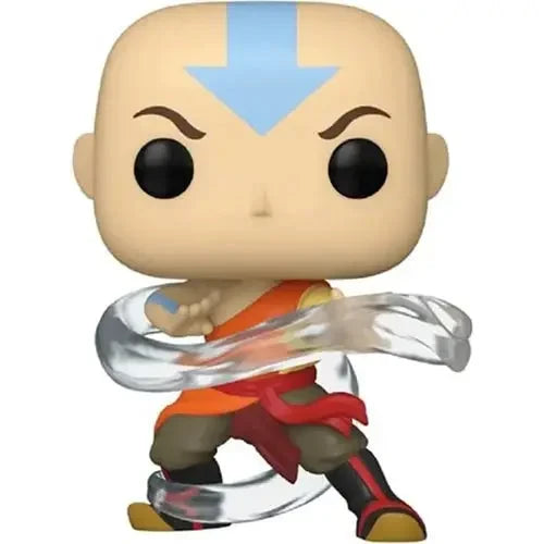 Exclusive Avatar Air Bending Aang Figure featuring multiple avatars in the image.