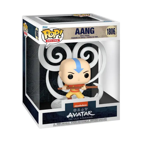 Funko Pop Aang Deluxe figure from Avatar: The Last Airbender in airbending pose