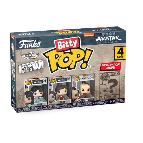 Funko Bitty Pop Avatar four-pack featuring Azula and friends from Avatar: The Last Airbender