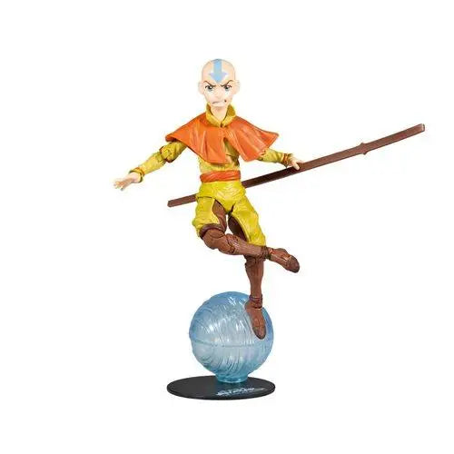 Aang 7-Inch Action Figure on Ball close-up.