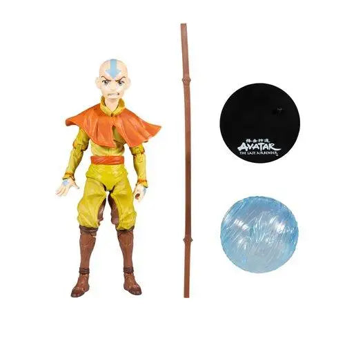 Aang 7-Inch Action Figure with stick and ball toy.