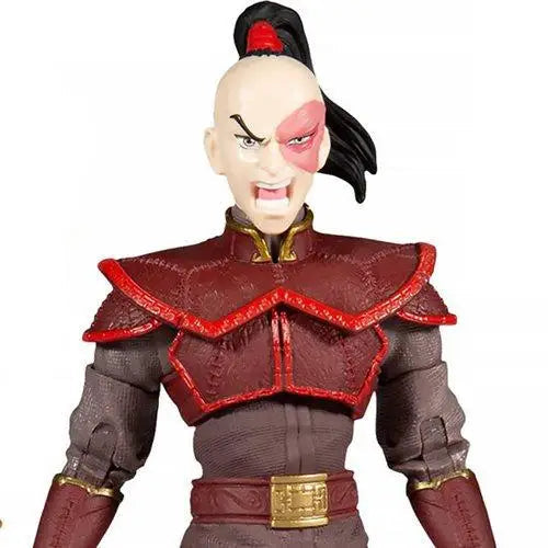 Fire Nation Warrior Prince Zuko 7-Inch Action Figure with red and black outfit